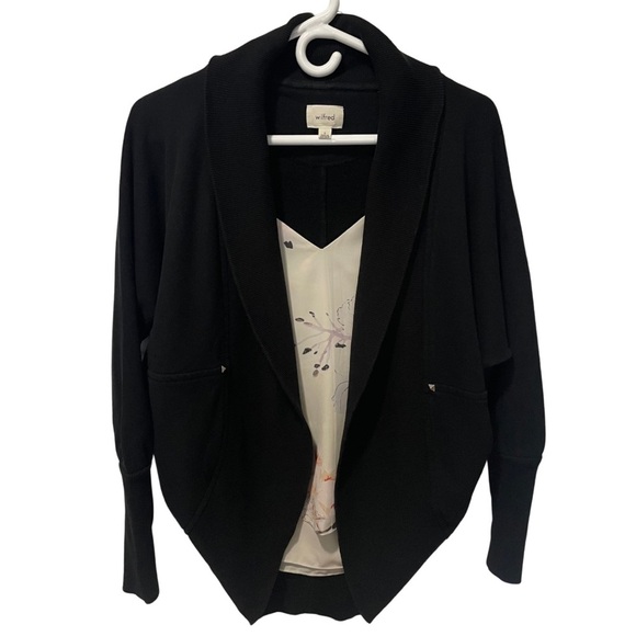 Aritzia Wilfred Diderot Cocoon Sweatshirt - Black, Size S - Picture 1 of 7